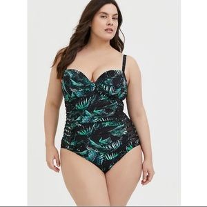Torrid Stunning Push-Up One Piece Swimsuit 3x